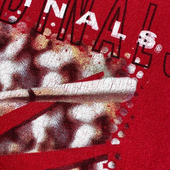 VTG 90s ST Louis Cardinals Mark McGwire Shirt Medium Red Thunder N Lumber Tag L - Picture 12 of 16